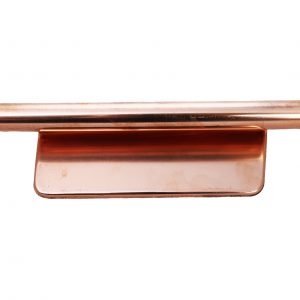 Copper end cap for round and square gutters